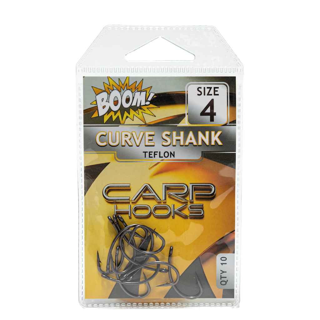 Гачок для мирної риби Curve Shank №4 (10 шт/уп) (Teflon) ТМ BOOM Гачок для мирної риби Curve Shank №4 (10 шт/уп) (Teflon) ТМ BOOM