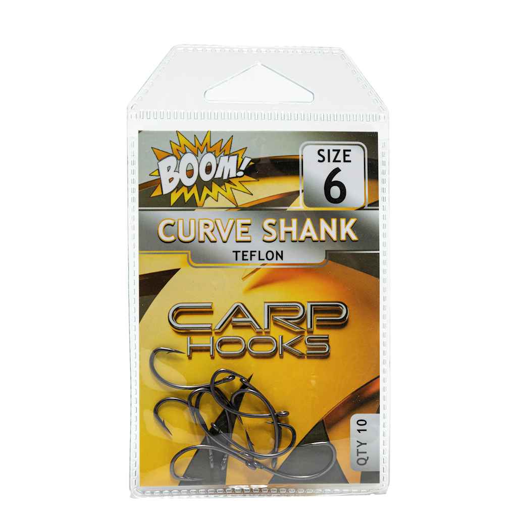 Гачок для мирної риби Curve Shank №6 (10 шт/уп) (Teflon) ТМ BOOM Гачок для мирної риби Curve Shank №6 (10 шт/уп) (Teflon) ТМ BOOM