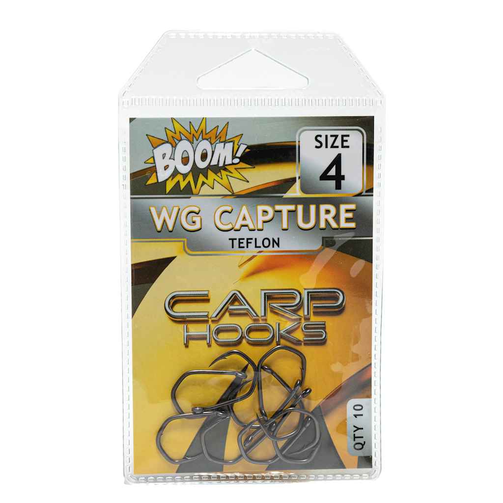 Гачок для мирної риби Wide Gape Сapture №4 (10 шт/уп) (Teflon) ТМ BOOM Гачок для мирної риби Wide Gape Сapture №4 (10 шт/уп) (Teflon) ТМ BOOM
