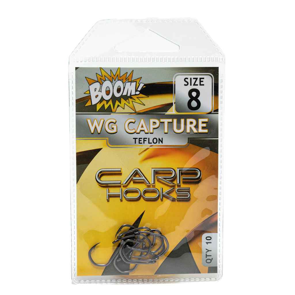 Гачок для мирної риби Wide Gape Сapture №8 (10 шт/уп) (Teflon) ТМ BOOM Гачок для мирної риби Wide Gape Сapture №8 (10 шт/уп) (Teflon) ТМ BOOM