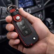 Чехол для ключа Volkswagen №1 Skoda Seat выкидной. Изображение №2