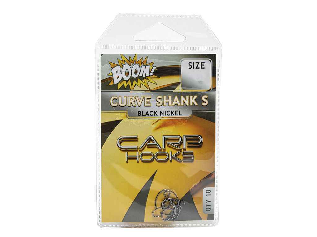 Гачок для мирної риби Curve Shank S №6 (10 шт/уп) (Black Nickel) ТМ BOOM Гачок для мирної риби Curve Shank S №6 (10 шт/уп) (Black Nickel) ТМ BOOM