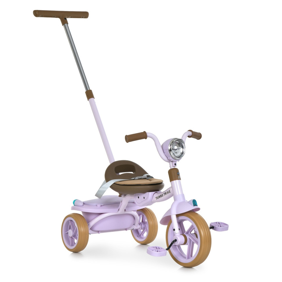Дитячий триколісний велосипед MT 1037-1 Lilac, з батьківською ручкою Дитячий триколісний велосипед MT 1037-1 Lilac, з батьківською ручкою