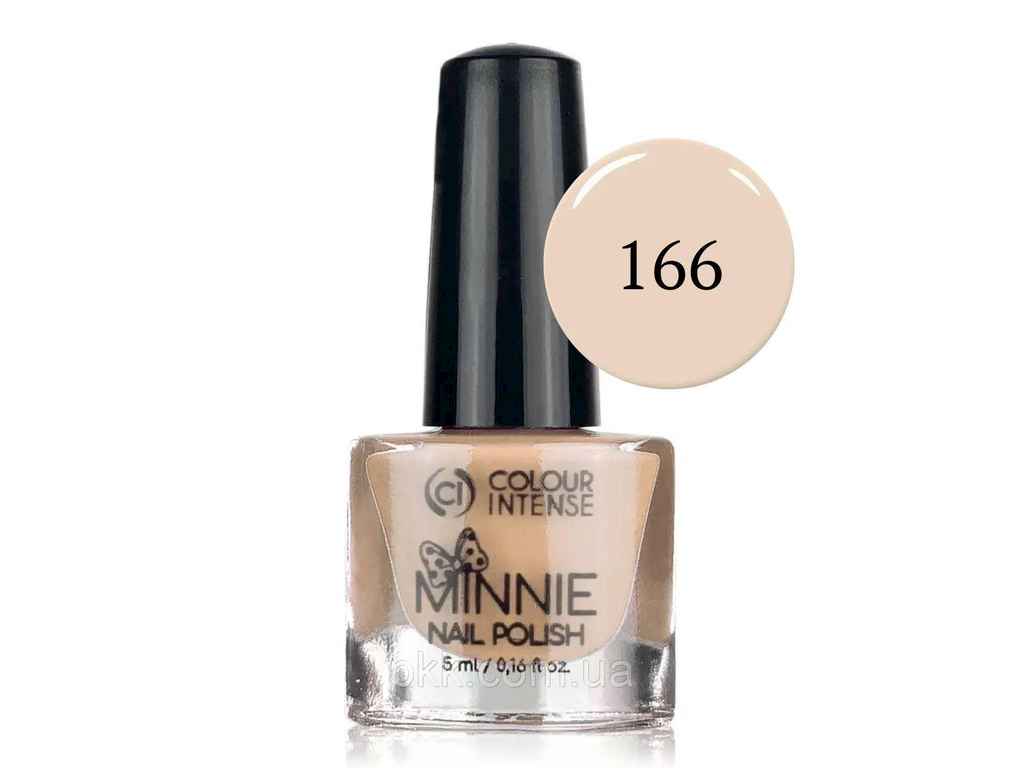 Лак для нігтів 5мл Mini 166 емаль френч натуральний ТМ Colour INTENSE Лак для нігтів 5мл Mini 166 емаль френч натуральний ТМ Colour INTENSE