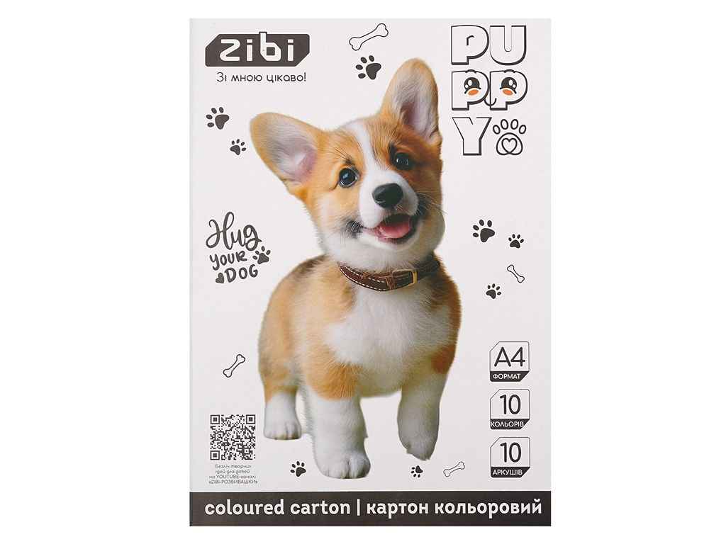Картон кольоровий 10 аркушів CATSDOGS А4 10 кол. 230г/м2, KIDS Line ZB.1950-22 ТМ ZIBI Картон кольоровий 10 аркушів CATSDOGS А4 10 кол. 230г/м2, KIDS Line ZB.1950-22 ТМ ZIBI