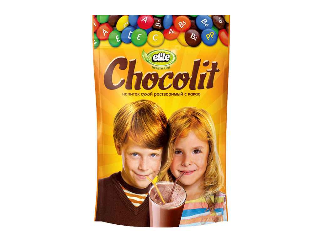Напій розчинний Chocolit в гранулах, пакет 150г ТМELITE Напій розчинний Chocolit в гранулах, пакет 150г ТМELITE