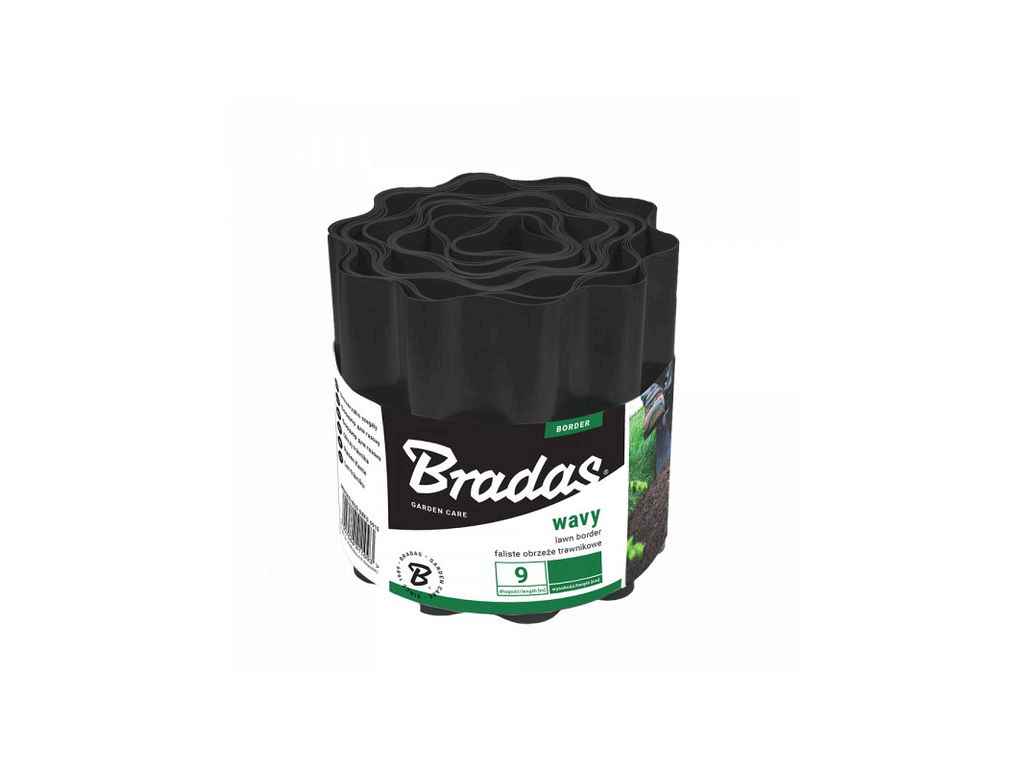 Бордюр газонный пластик волнистый 9мх20см черный, OBFBK 0920 ТМ BRADAS Бордюр газонный пластик волнистый 9мх20см черный, OBFBK 0920 ТМ BRADAS