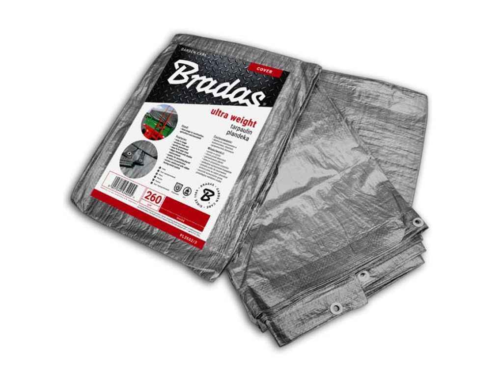 Тент 2х4м сірий 260гр/м2 посилений ULTRA WEIGHT PL2602/4 ТМ BRADAS Тент 2х4м сірий 260гр/м2 посилений ULTRA WEIGHT PL2602/4 ТМ BRADAS