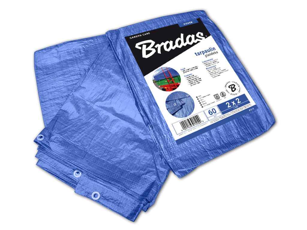 Тент 3х5м синій 60гр/м2 посилений BLUE PL3/5 ТМ BRADAS Тент 3х5м синій 60гр/м2 посилений BLUE PL3/5 ТМ BRADAS