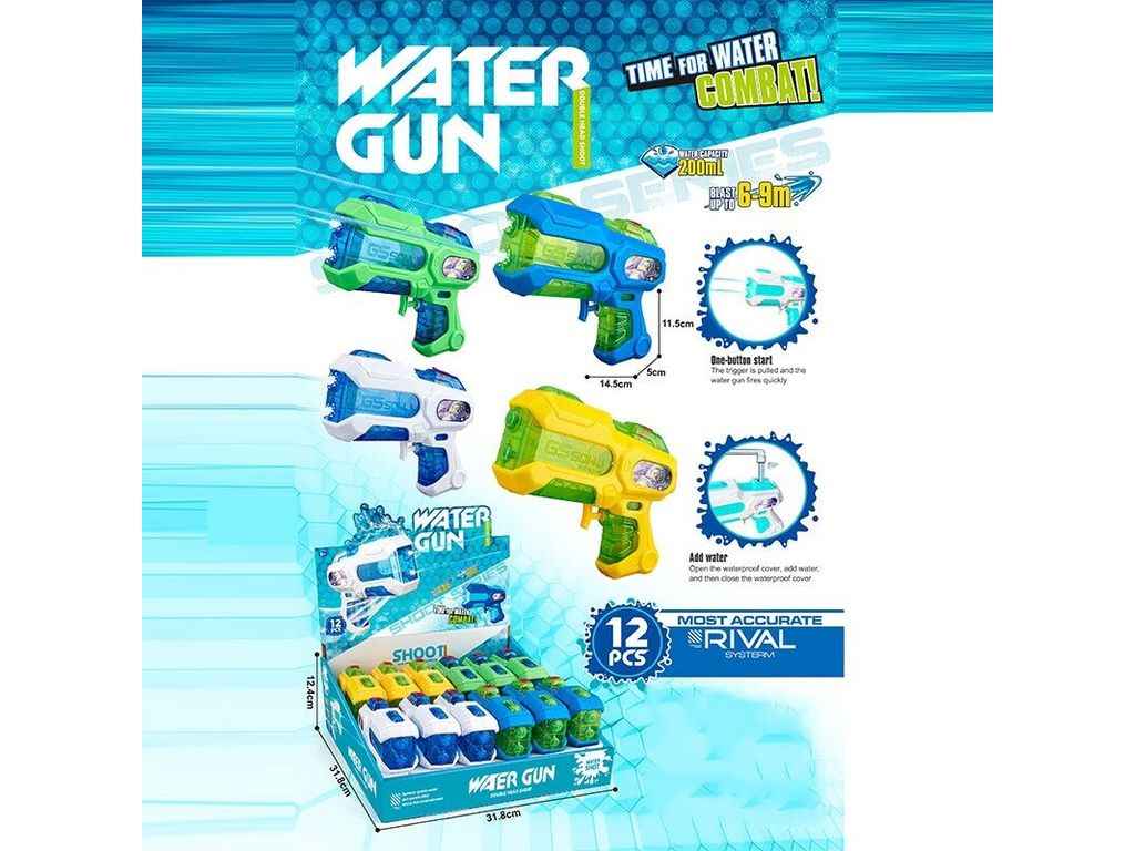 Водний пістолет 14,5*11,5см мікс HydroBlaze ТМ КИТАЙ Водний пістолет 14,5*11,5см мікс HydroBlaze ТМ КИТАЙ