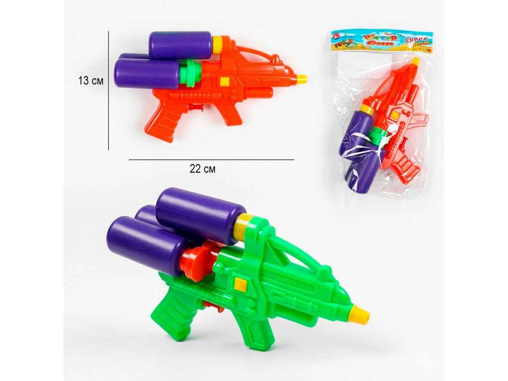 Водний пістолет 22*6*11см мікс SplashHammer ТМ КИТАЙ Водний пістолет 22*6*11см мікс SplashHammer ТМ КИТАЙ