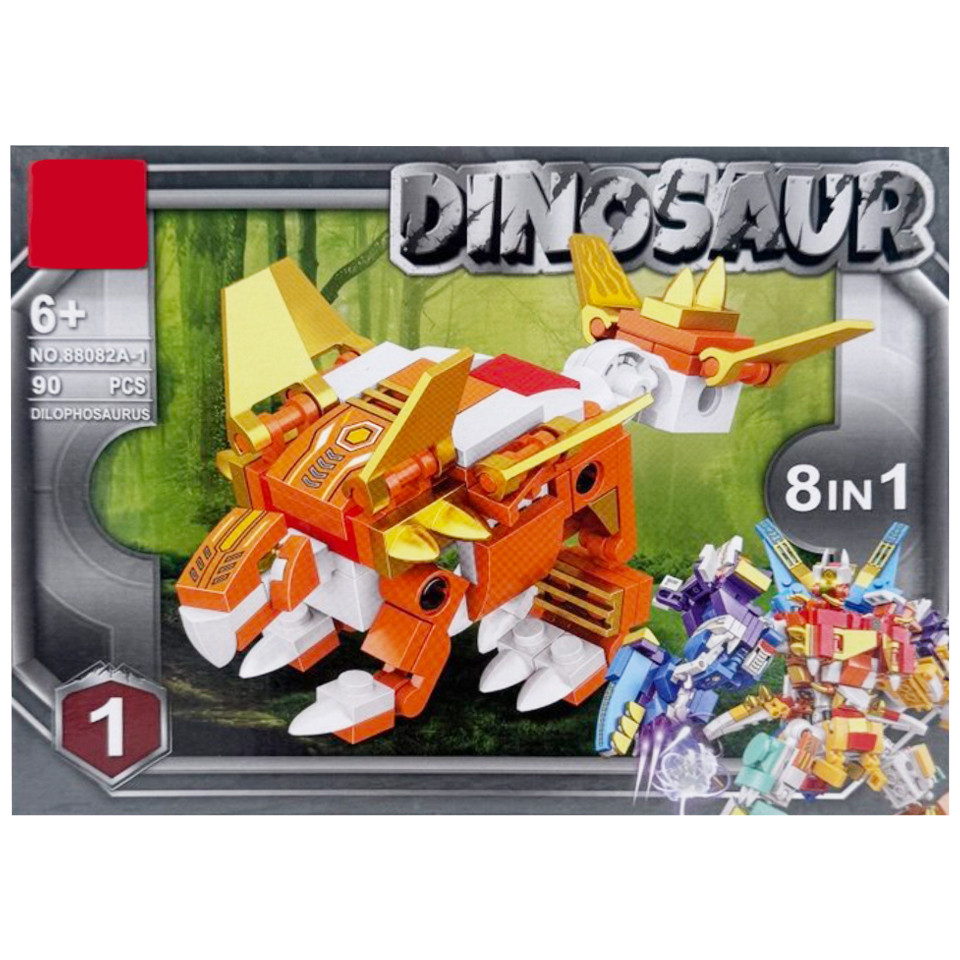 Дитячий конструктор "Dinosaur" 88082A-1, 90 деталей Дитячий конструктор "Dinosaur" 88082A-1, 90 деталей
