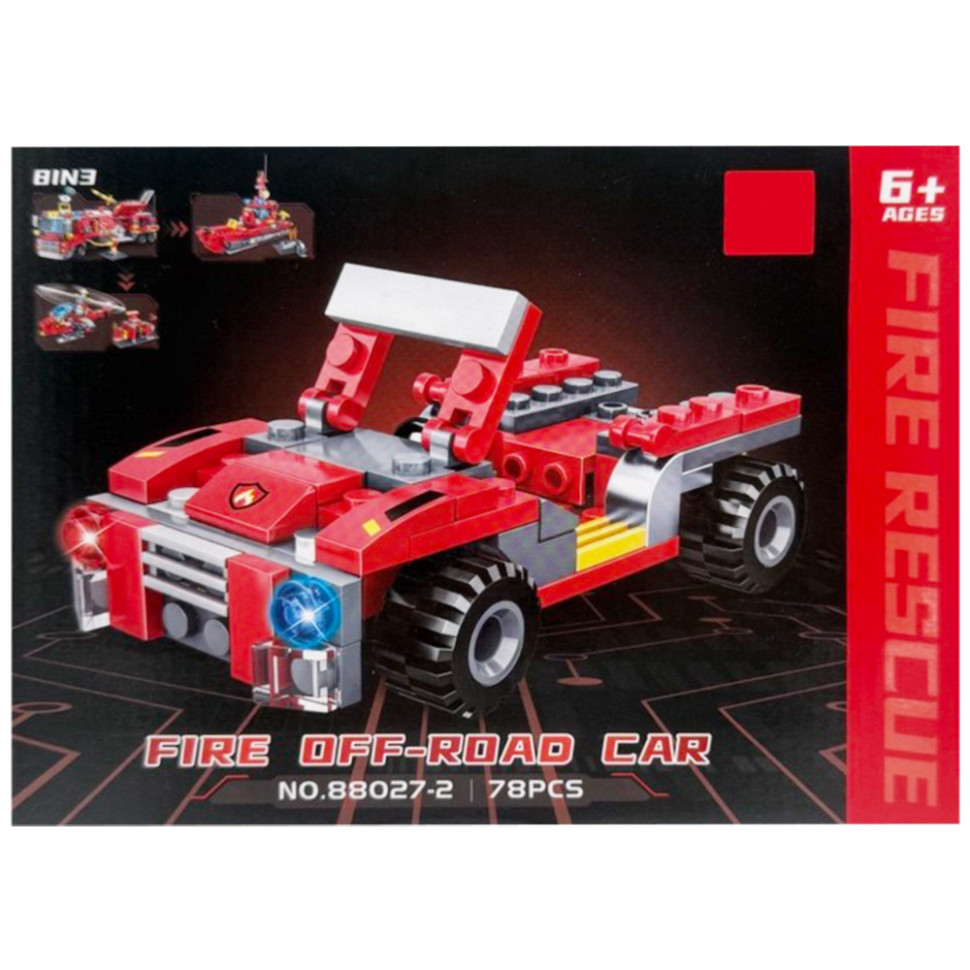 Дитячий конструктор "Fire Rescue" 88027-2, 78 деталей Дитячий конструктор "Fire Rescue" 88027-2, 78 деталей