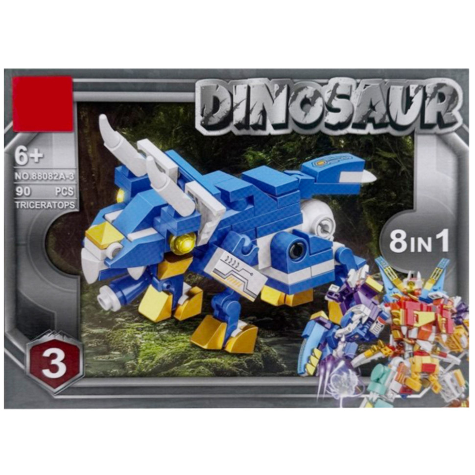 Дитячий конструктор "Dinosaur" 88082A-3, 90 деталей Дитячий конструктор "Dinosaur" 88082A-3, 90 деталей