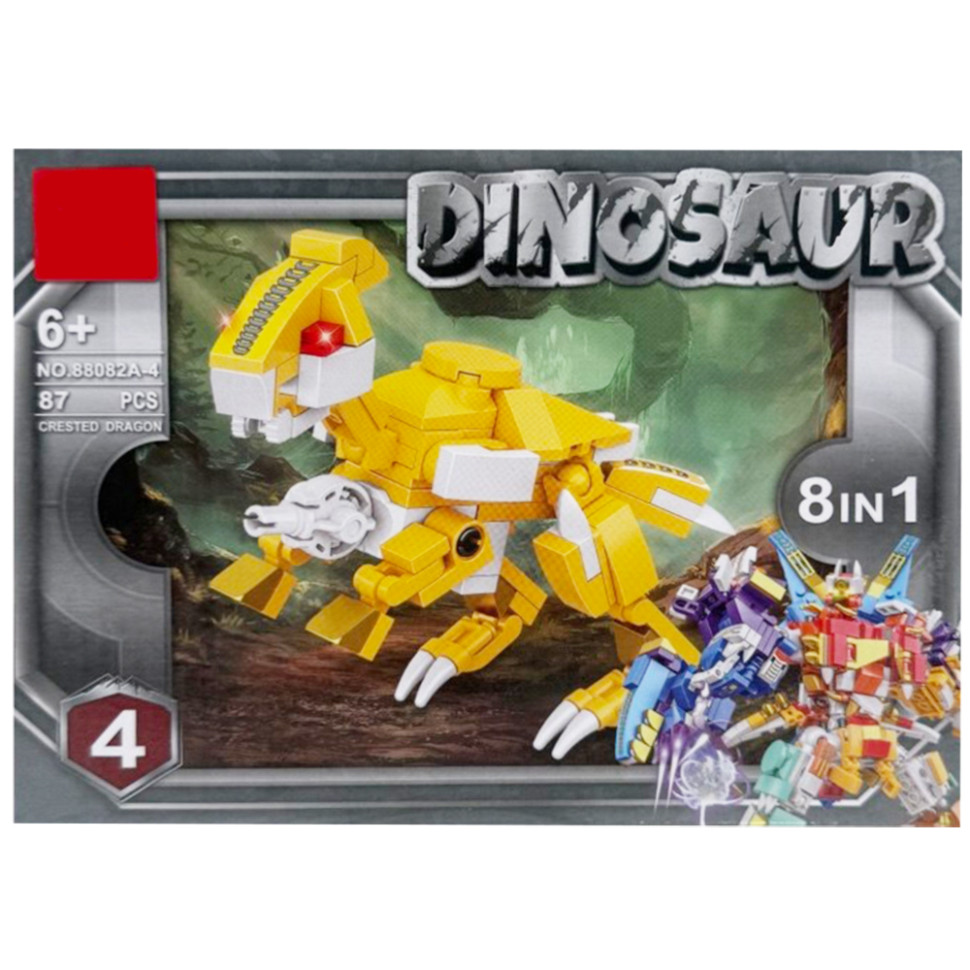 Дитячий конструктор "Dinosaur" 88082A-4, 87 деталей Дитячий конструктор "Dinosaur" 88082A-4, 87 деталей