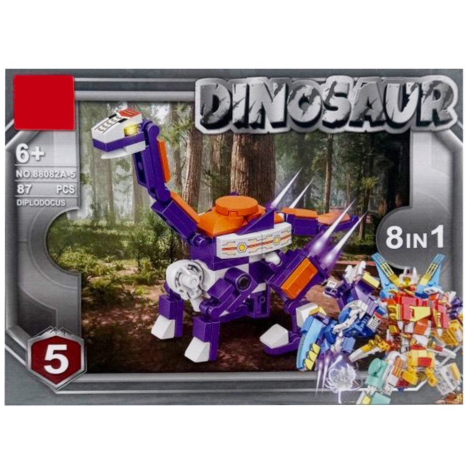 Дитячий конструктор "Dinosaur" 88082A-5, 87 деталей Дитячий конструктор "Dinosaur" 88082A-5, 87 деталей