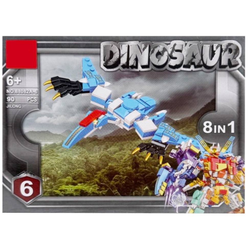 Дитячий конструктор "Dinosaur" 88082A-6, 90 деталей Дитячий конструктор "Dinosaur" 88082A-6, 90 деталей