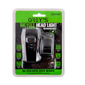 Велосипедная фара 1xCree/400 lm/6реж. работы/IPX4/microUSB/креп. на руль Greys LED №GR11140. Изображение №3