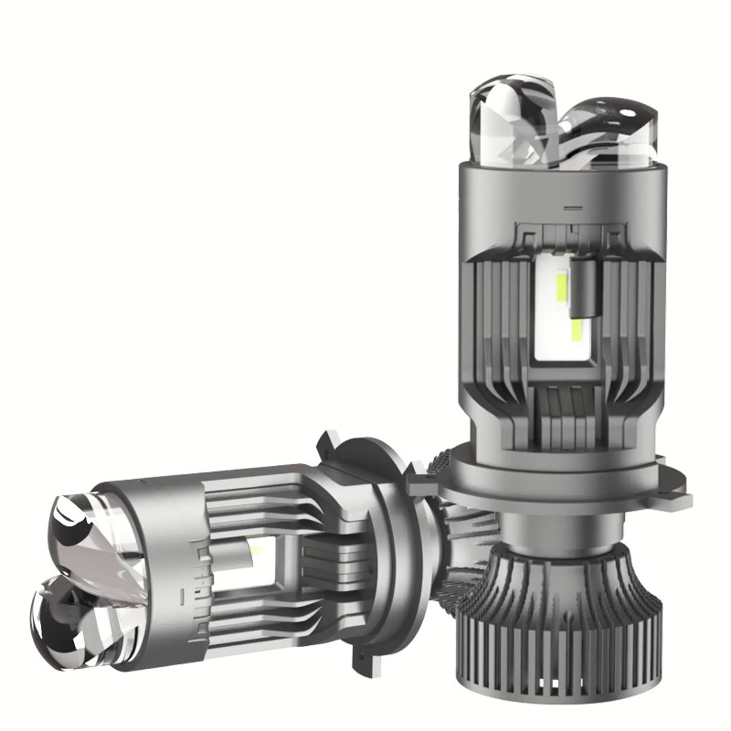Лампа LED Мини Линзы H4 D35мм 90/130w 10000/14000Lm 6500K 3570*5 Chip AllSeason 12V "M01Q" Лампа LED Мини Линзы H4 D35мм 90/130w 10000/14000Lm 6500K 3570*5 Chip AllSeason 12V "M01Q"