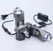Лампа LED Мини Линзы H4 D35мм 70/100w 8000/11000Lm 6000K 3570+1860*2 12V "M01K". Изображение №2 Лампа LED Мини Линзы H4 D35мм 70/100w 8000/11000Lm 6000K 3570+1860*2 12V "M01K". Изображение №2