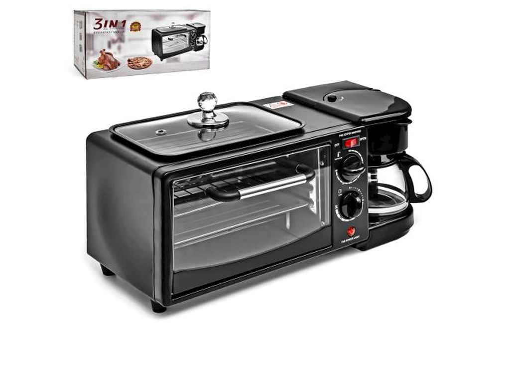 Електродуховка 1090Вт 9л 3в1 (кавоварка електросковорідка) R30931 ТМ STENSON Електродуховка 1090Вт 9л 3в1 (кавоварка електросковорідка) R30931 ТМ STENSON