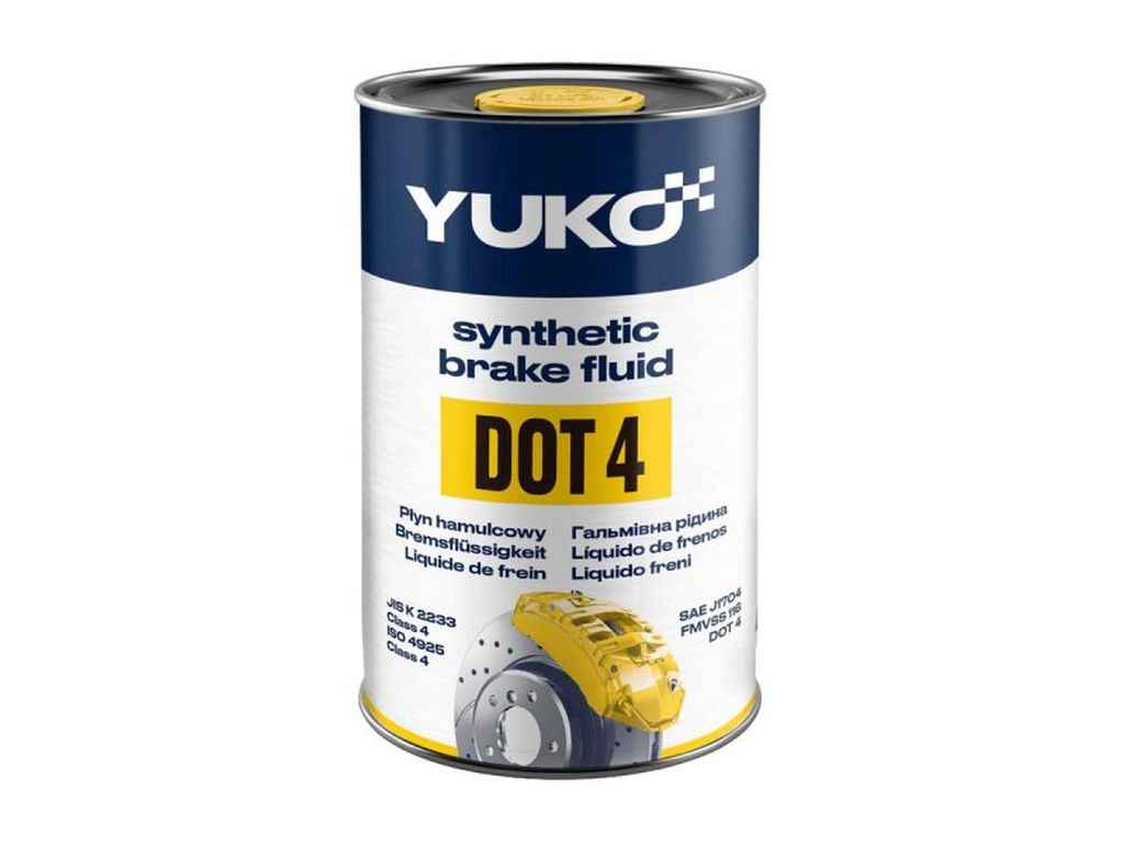 Гальмівна рідина DOT-4 900мл 0,910кг каністра жерсть ТМ VUKO Гальмівна рідина DOT-4 900мл 0,910кг каністра жерсть ТМ VUKO