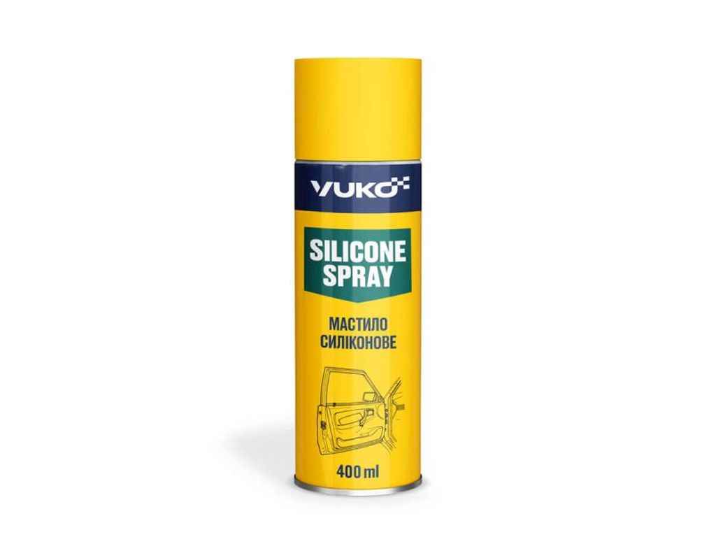 Змазка силіконова Silicone Spray балон жерсть 400мл ТМ VUKO Змазка силіконова Silicone Spray балон жерсть 400мл ТМ VUKO