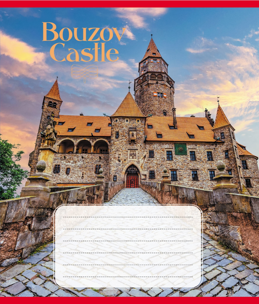 Зошит для школярів "Замки Європи" 024-590561L-2 у лінію, 24 аркуші Зошит для школярів "Замки Європи" 024-590561L-2 у лінію, 24 аркуші