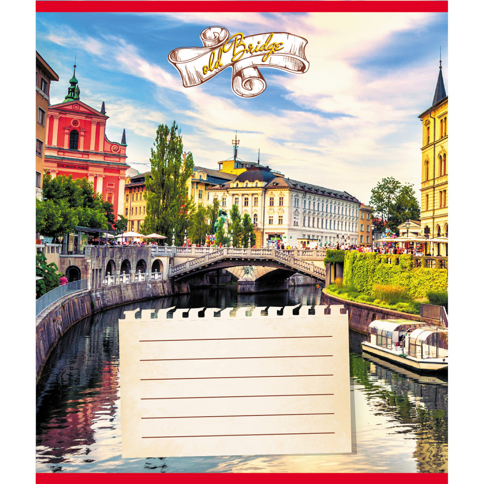 Зошит для школярів "Старі мости" 024-590563L-2 у лінію, 24 аркуші Зошит для школярів "Старі мости" 024-590563L-2 у лінію, 24 аркуші