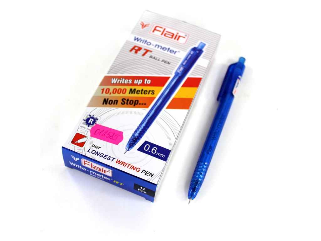 Ручка шариковая автоматическая Flaіr 1311 BL Wrіto-meter RT (10км) синяя, 73744 ТМ WRITOMETER Ручка шариковая автоматическая Flaіr 1311 BL Wrіto-meter RT (10км) синяя, 73744 ТМ WRITOMETER