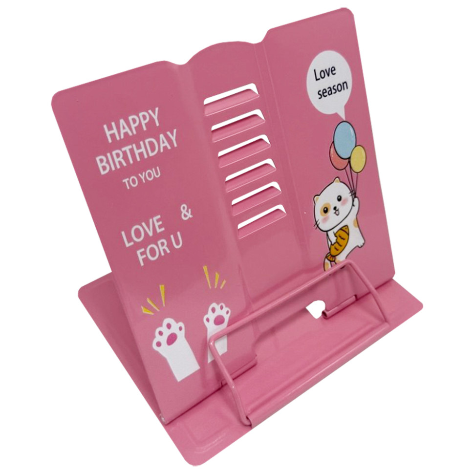 Підставка для книг "Animals" 555-389-S(Pink) металева Підставка для книг "Animals" 555-389-S(Pink) металева