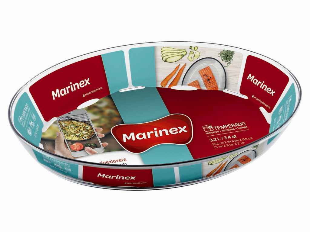 Форма для запекания стекл. овал. 3,2л 6662 ТМ MARINEX Форма для запекания стекл. овал. 3,2л 6662 ТМ MARINEX