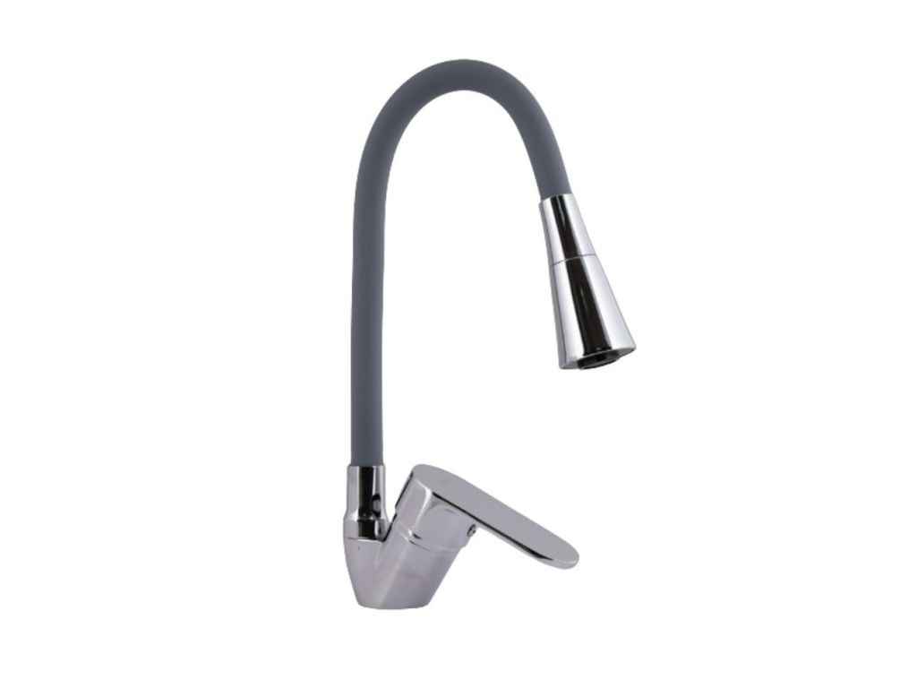 Змішувач на мийку сірий Tani 008F3 з гнучким виливом (k40) LDTAN008F3GCR39507 Grey/Chrome ТМ LIDZ Змішувач на мийку сірий Tani 008F3 з гнучким виливом (k40) LDTAN008F3GCR39507 Grey/Chrome ТМ LIDZ