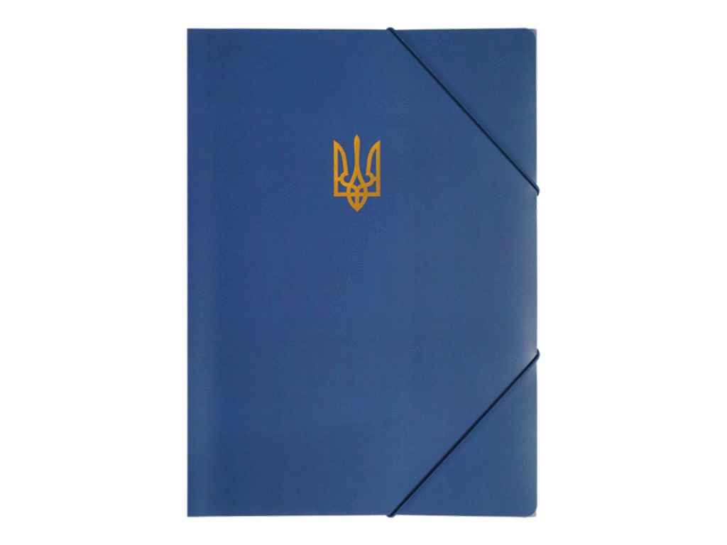 Папка на резинке А4 UKRAINE, темно-синий BM.3972-03 ТМ BUROMAX Папка на резинке А4 UKRAINE, темно-синий BM.3972-03 ТМ BUROMAX