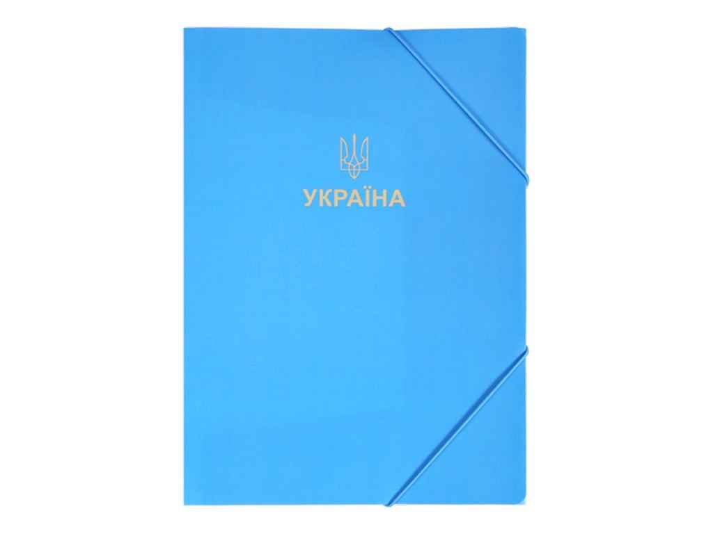 Папка на резинке А4 UKRAINE, голубой BM.3972-14 ТМ BUROMAX Папка на резинке А4 UKRAINE, голубой BM.3972-14 ТМ BUROMAX