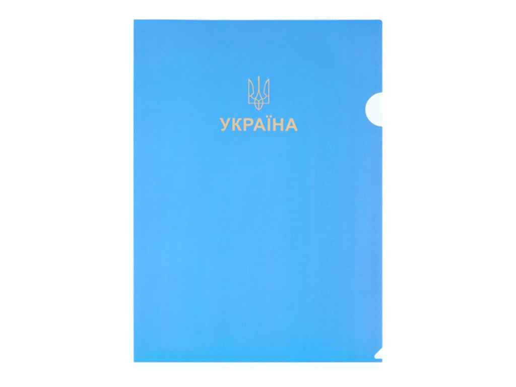 Папка-уголок A4 голубой UKRAINE BM.3971-14 ТМ BUROMAX Папка-уголок A4 голубой UKRAINE BM.3971-14 ТМ BUROMAX