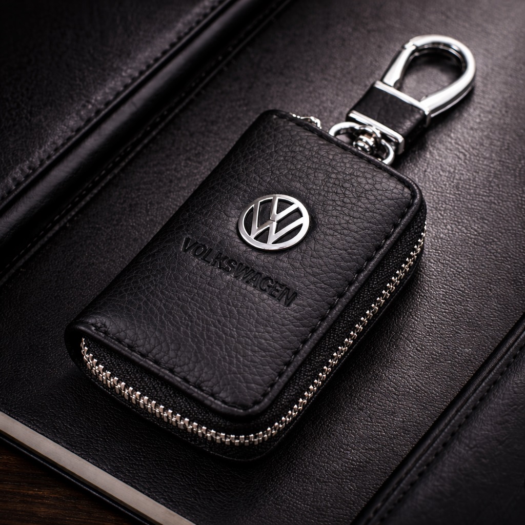 Чохол для ключів з карабіном Volkswagen (Шкіра) Чохол для ключів з карабіном Volkswagen (Шкіра)
