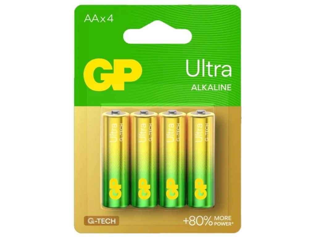 Батарейка щелочная LR6/AA Ultra Alkaline 1.5V 15AUETA21-2BC4 4шт (блист.) ТМ GP Батарейка щелочная LR6/AA Ultra Alkaline 1.5V 15AUETA21-2BC4 4шт (блист.) ТМ GP
