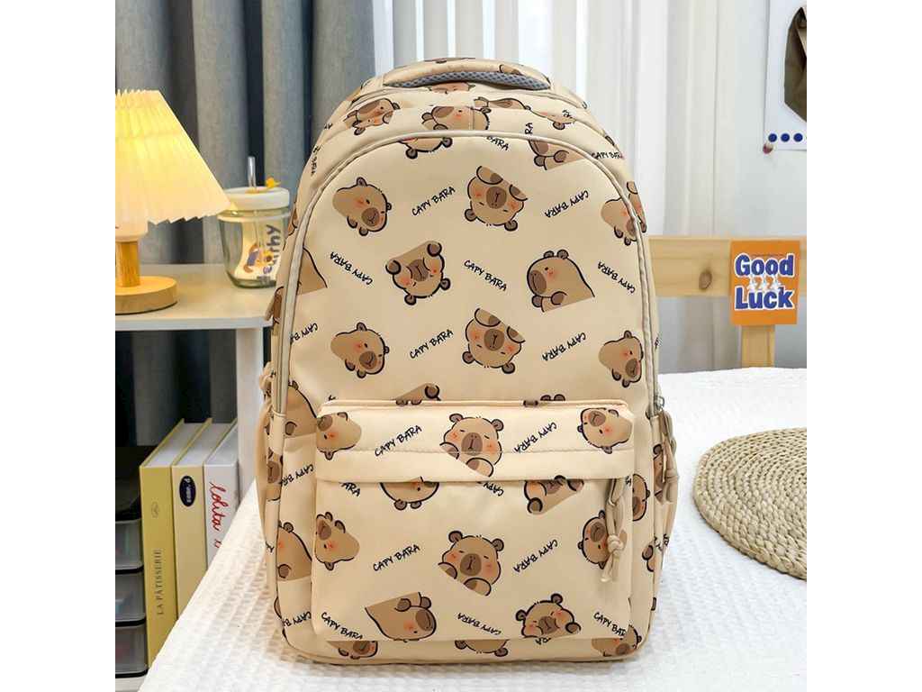 Рюкзак Capybara бежевый 43*30*14см 658-1 ТМ КИТАЙ Рюкзак Capybara бежевый 43*30*14см 658-1 ТМ КИТАЙ