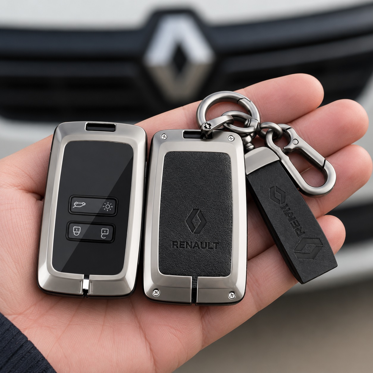 Чехол для ключа Renault New Metal Чехол для ключа Renault New Metal