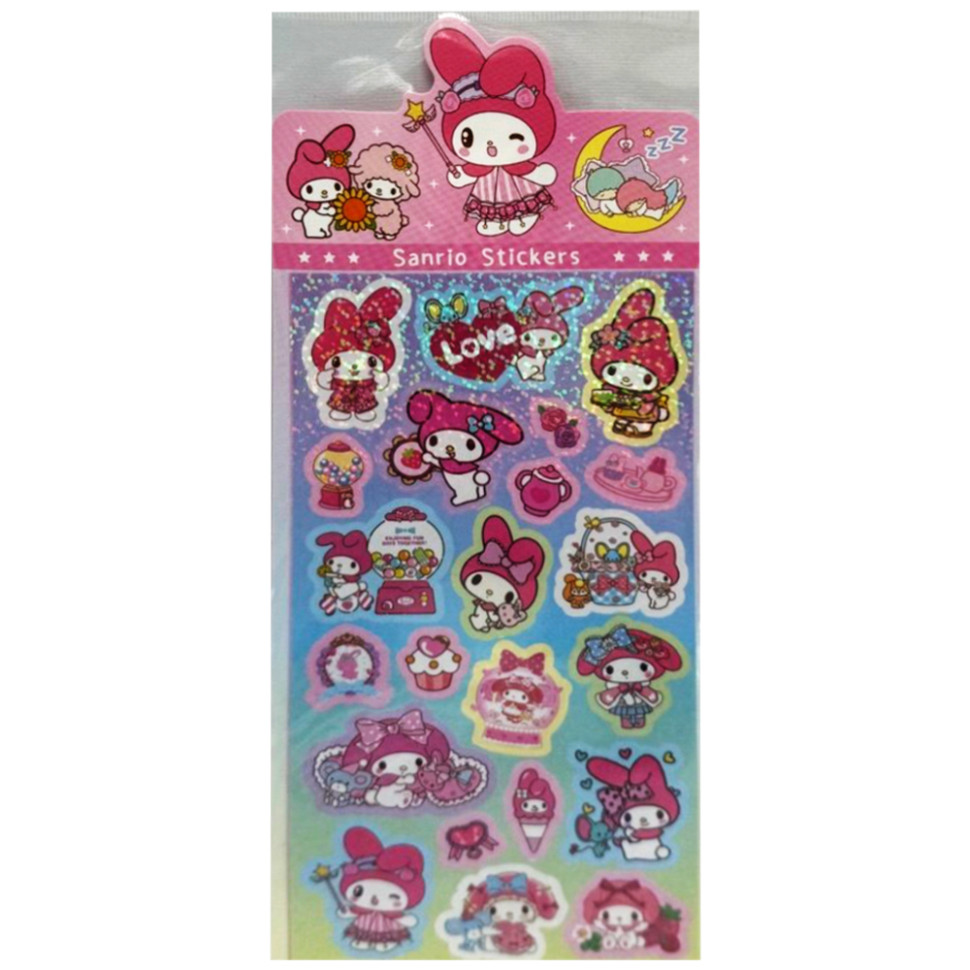 Декоративные наклейки "Sanrio Stickers" SZ240906-7 с блестками Декоративные наклейки "Sanrio Stickers" SZ240906-7 с блестками