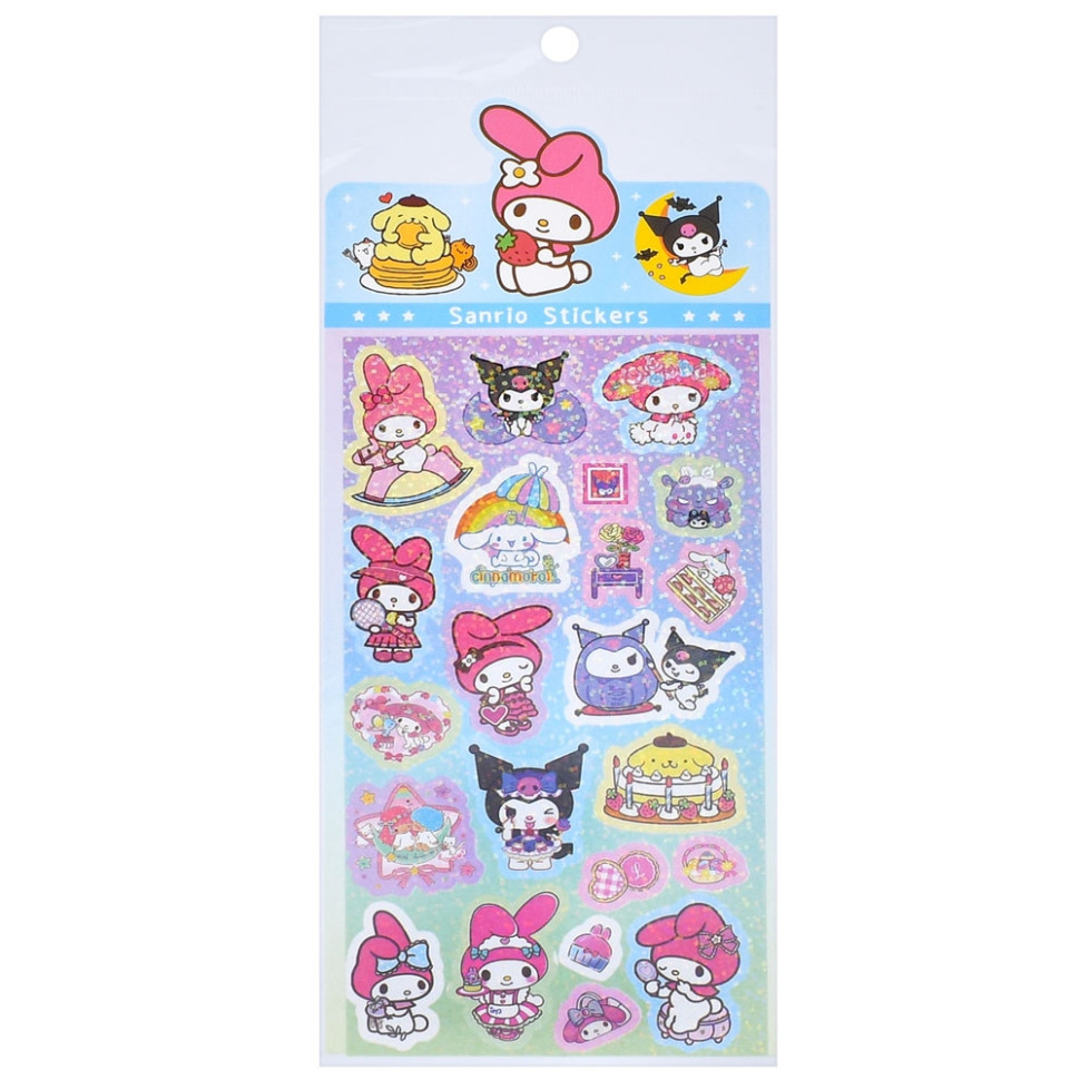 Декоративные наклейки "Sanrio Stickers" SZ240906-13 с блестками Декоративные наклейки "Sanrio Stickers" SZ240906-13 с блестками