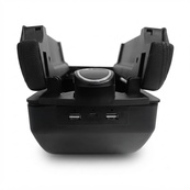 Подлокотник - Универсальный Черный 15см / 6 USB+1 Type-C Подстаканник "Milex" PS-U10007. Изображение №4