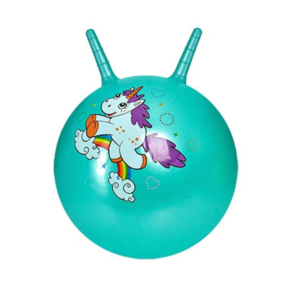 Дитячий м'яч для фітнесу MS 3397(Turquoise) з ріжками 55 см, 400 г Дитячий м'яч для фітнесу MS 3397(Turquoise) з ріжками 55 см, 400 г