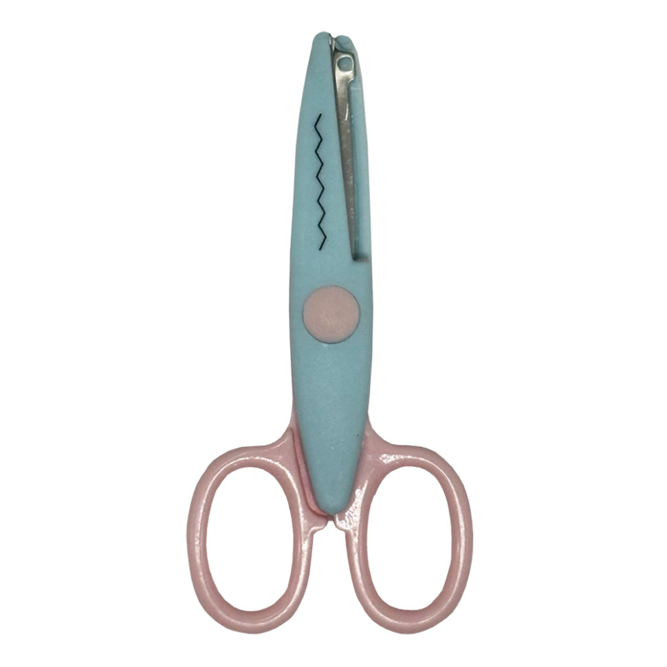 Дитячі ножиці 80685(Turquoise-Pink) з фігурним лезом Дитячі ножиці 80685(Turquoise-Pink) з фігурним лезом