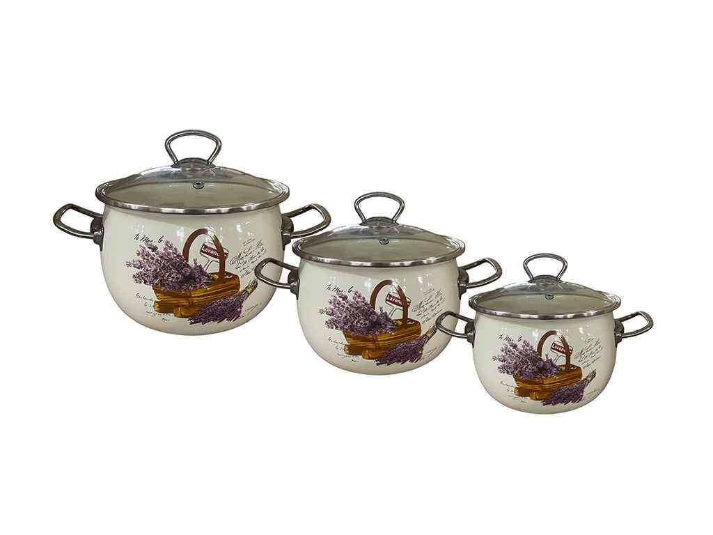 Набор 3 предм. I1600 Корзина лаванды (молочная) Happy Cooking ТМ IDILIA Набор 3 предм. I1600 Корзина лаванды (молочная) Happy Cooking ТМ IDILIA