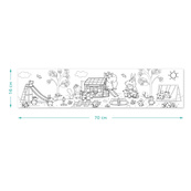 Дитяча розмальовка "Peppa Pig: Прогулянка з родиною" 200184 великий формат 70×16 см. Зображення №2