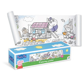 Дитяча розмальовка "Peppa Pig: Прогулянка з родиною" 200184 великий формат 70×16 см. Зображення №4