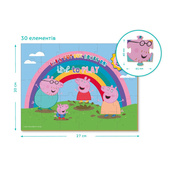 Детский пазл "Peppa Pig: Игра в лужах" 200303, 30 элементов. Изображение №3