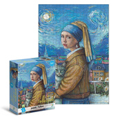 Пазл "Art: Девушка с жемчужной сережкой" 300680, 500 элементов. Изображение №3 Пазл "Art: Девушка с жемчужной сережкой" 300680, 500 элементов. Изображение №3